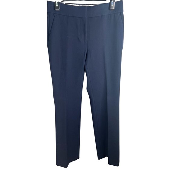 J.Crew Edie Navy Perfecting Pockets Slim Trouser Pants Womens Size 4 - Picture 14 of 16